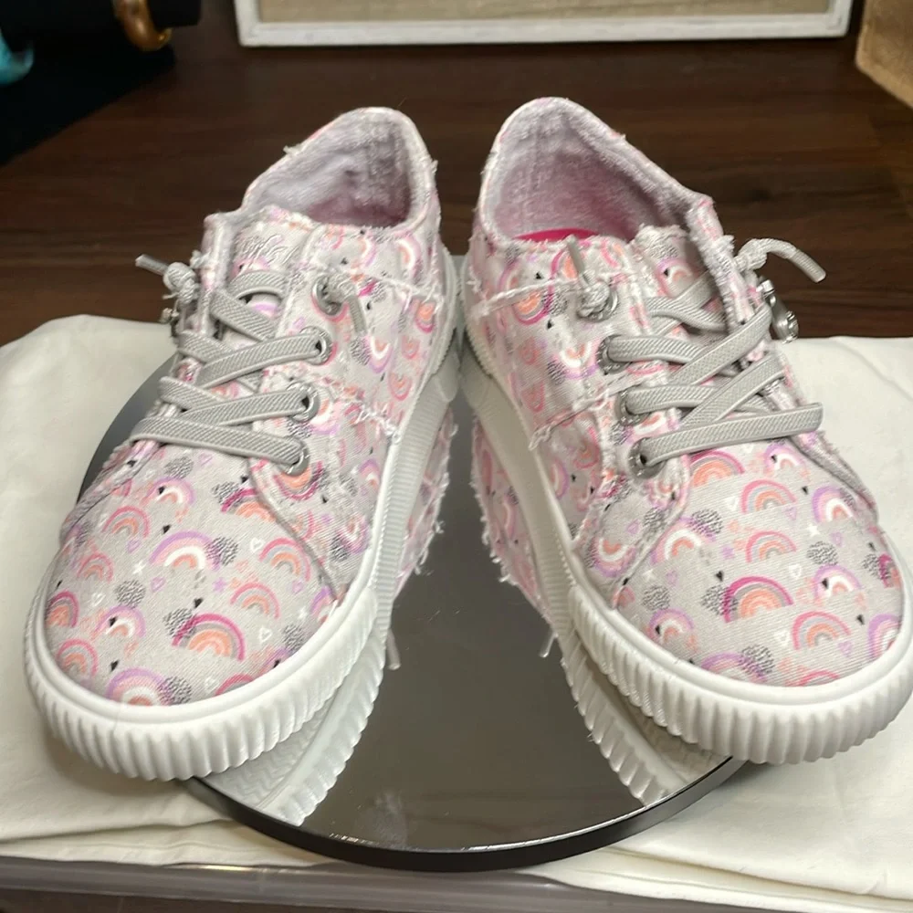 NWOT Blowfish Fruit-K - Grey Rainbow Magic- Toddler 12 - Picture 3 of 6